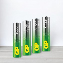 Батарейка, лужна, GP Super, alkaline, LR3, розмір AAA, 1,5V, 4шт/уп